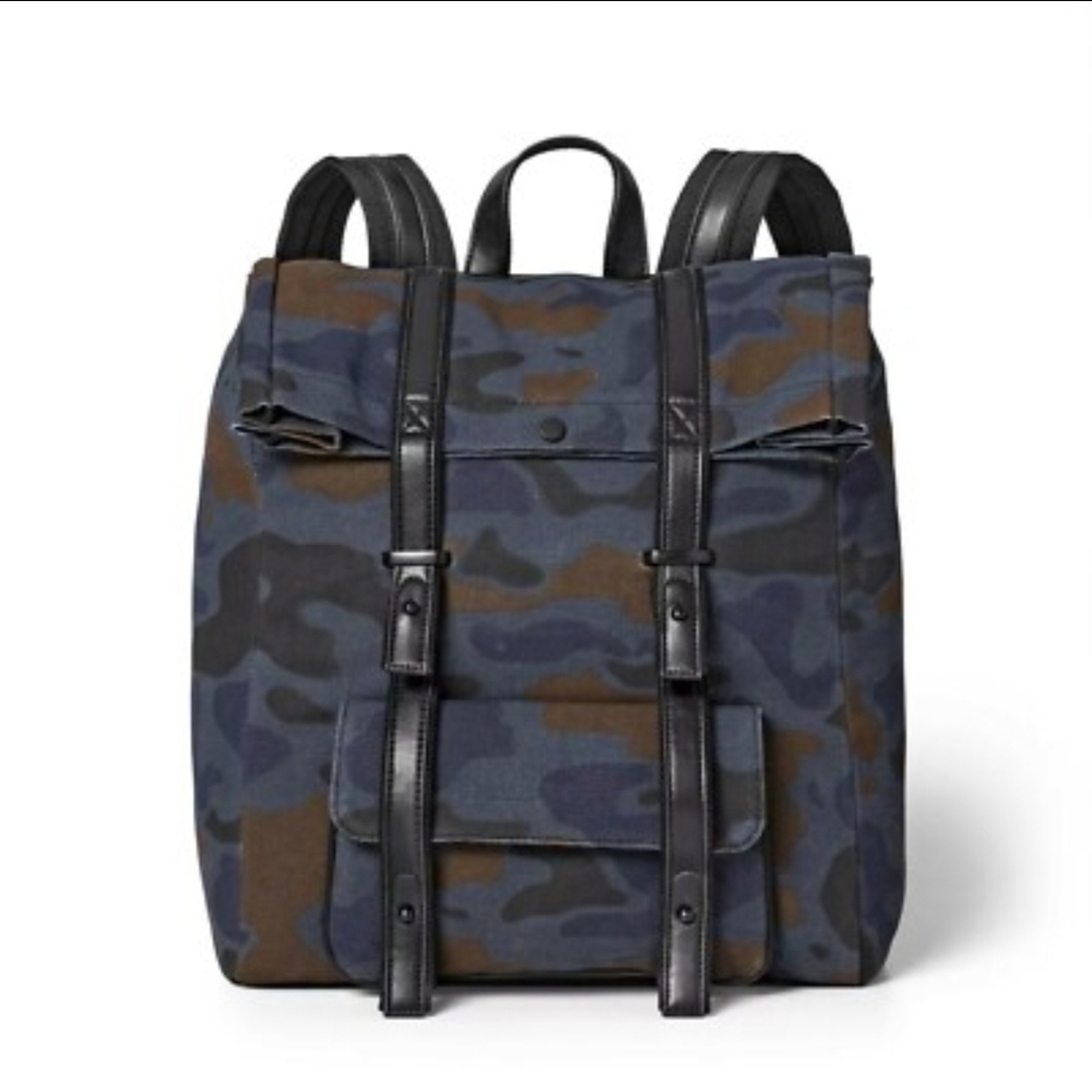 3.1 Phillip Lim for Target Limited Edition Canvas Backpack Camo Navy Brown